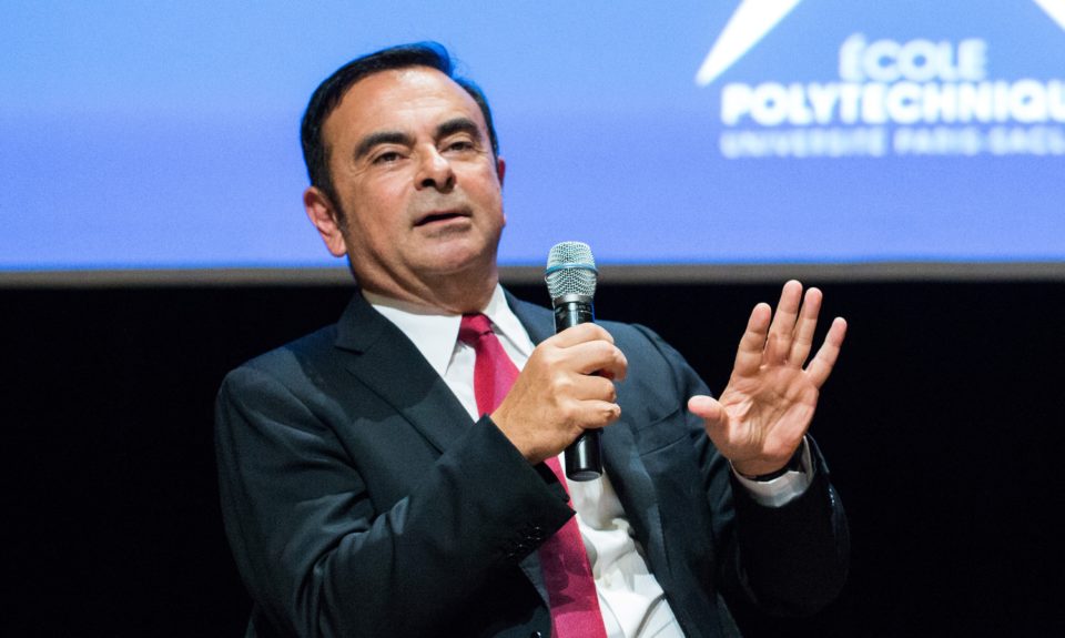 Carlos Ghosn, en una conferencia en 2015.