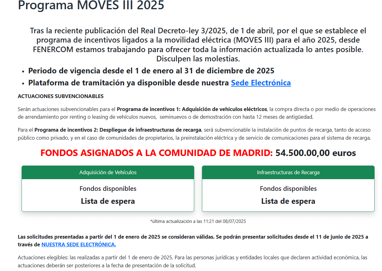 Moves ayudas eléctricos Madrid